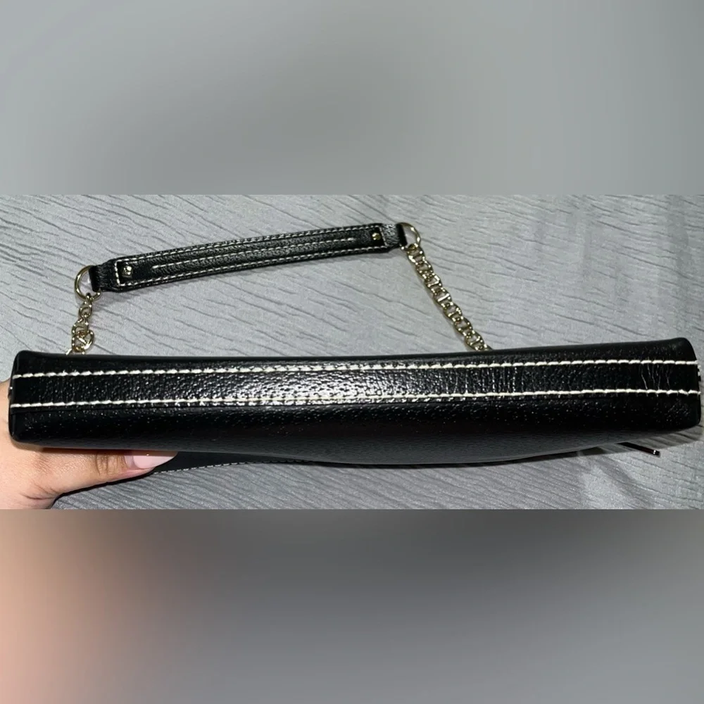Kate Spade Women's Black Evening Bag With Gold Hardware